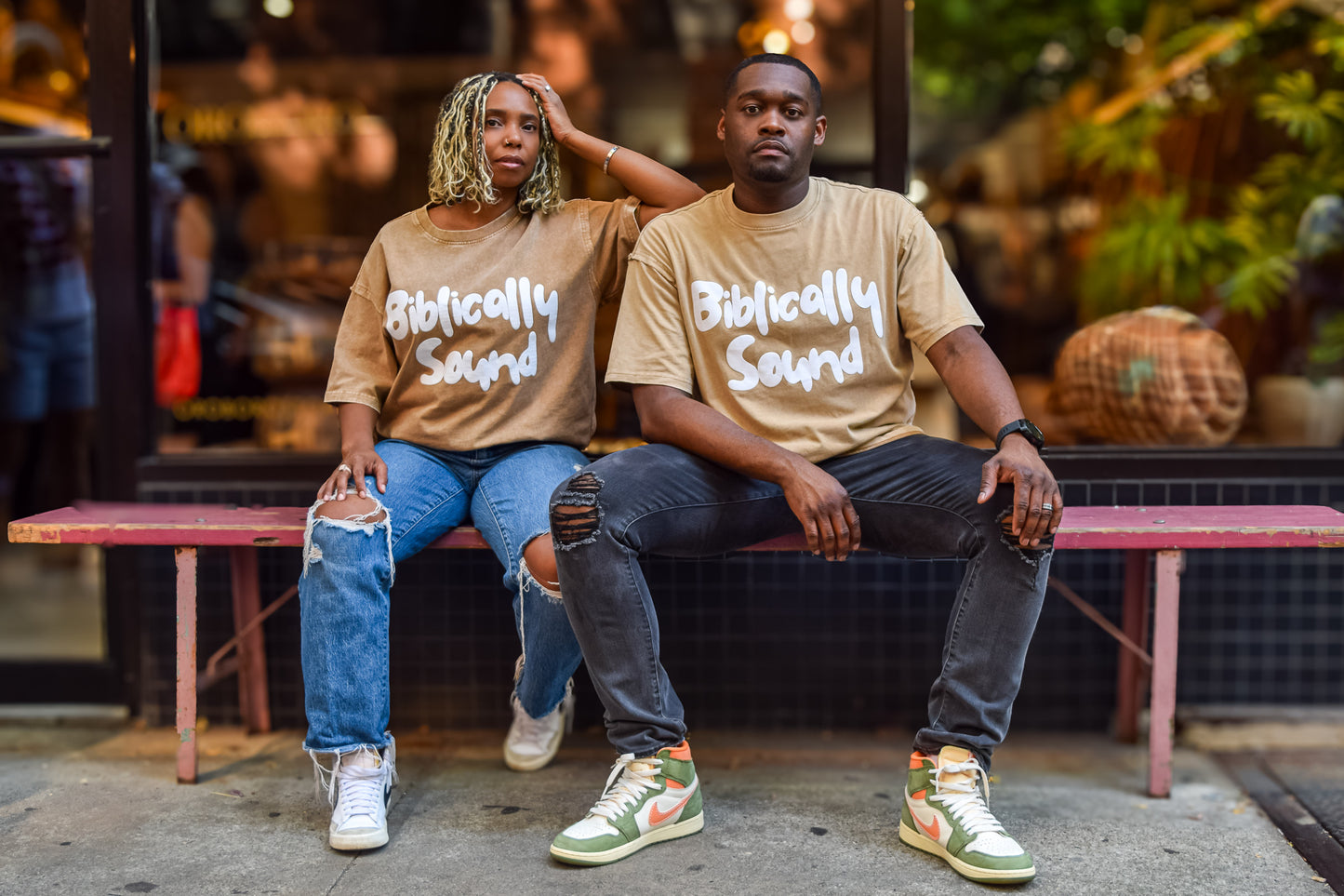 Biblically Sound Box Tee (Brown)